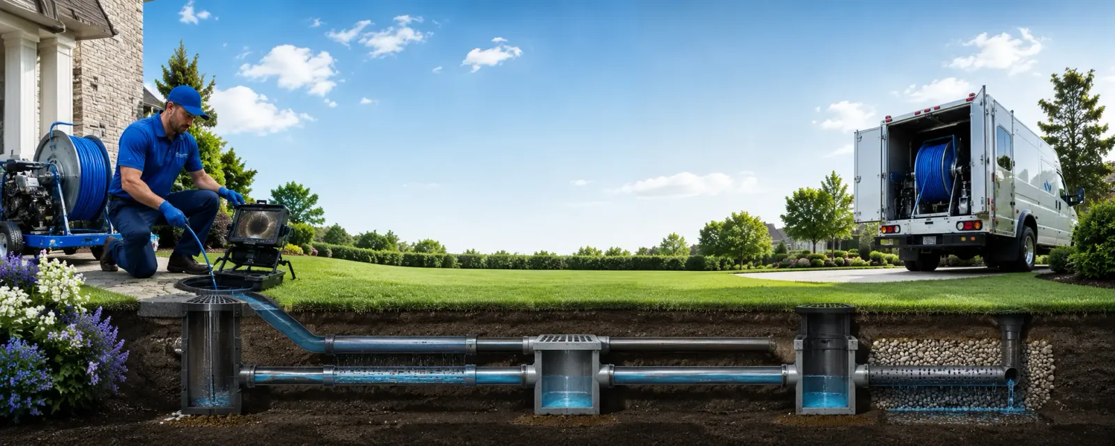 Outdoor drain cleaning information for Henderson, WV
